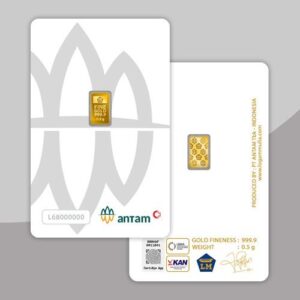 Emas ANTAM Logam Mulia Certicard - 0,5 gr