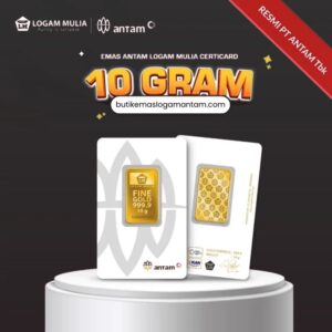 Emas ANTAM Logam Mulia Certicard - 10 gr