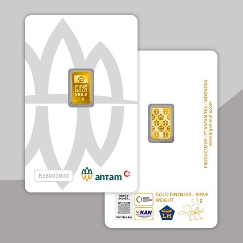 Emas ANTAM Logam Mulia Certicard - 1 gr