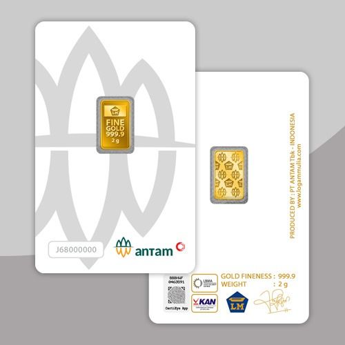 Emas ANTAM Logam Mulia Certicard - 2 gr