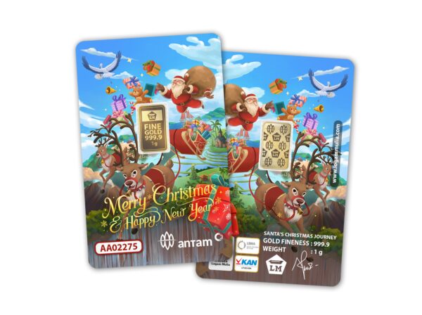 Emas Antam LM Gift Series Santa's Christmas - 1gr