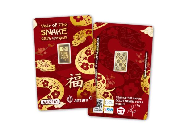 ular 1 gram Emas Antam LM Happy Chinese New Year 2025 – 1 gram